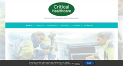 Desktop Screenshot of criticalhealthcare.com